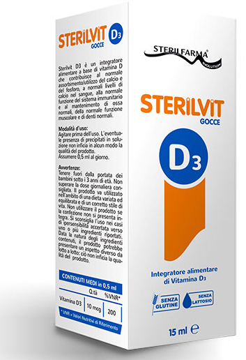 STERILVIT D3 GOCCE 15 ML - Farmafamily.it