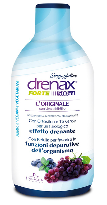 DRENAX FORTE L'ORIGINALE CON UVA E MIRTILLO 500 ML - Farmafamily.it