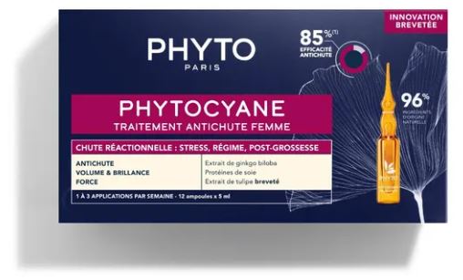 PHYTO PARIS PHYTOCYANE TRATTAMENTO ANTICADUTA CAPELLI DONNA 12 FIALE 7,5 ML - Farmafamily.it