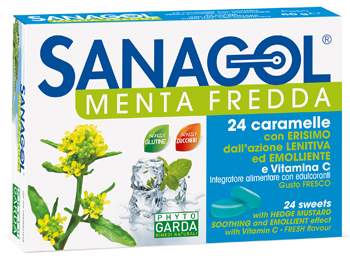 SANAGOL MENTA FREDDA 24 CARAMELLE - Farmafamily.it
