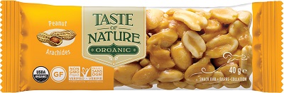 TASTE OF NATURE BARRETTA ALLE ARACHIDI BIO VEGAN AD ALTO CONTENUTO DI FIBRE 40 G - Farmafamily.it