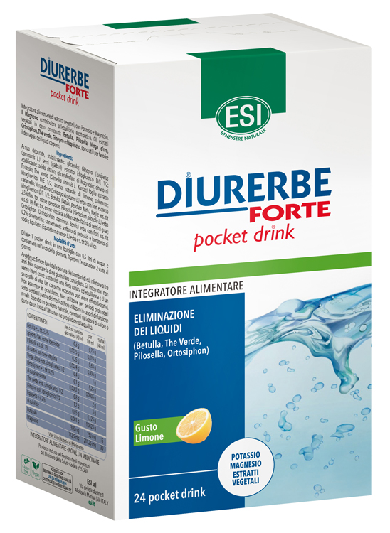 ESI DIURERBE FORTE POCKET DRINK LIMONE 24 X 20 ML - Farmafamily.it