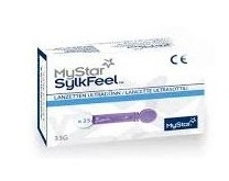 LANCETTE PUNGIDITO MYSTAR SYLKFEEL LANCETS 33 GAUGE 25 PEZZI - Farmafamily.it