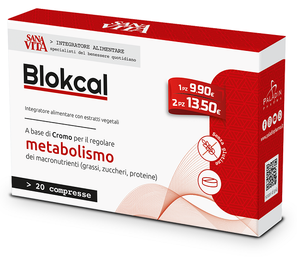 SANAVITA BLOKCAL 20 COMPRESSE - Farmafamily.it