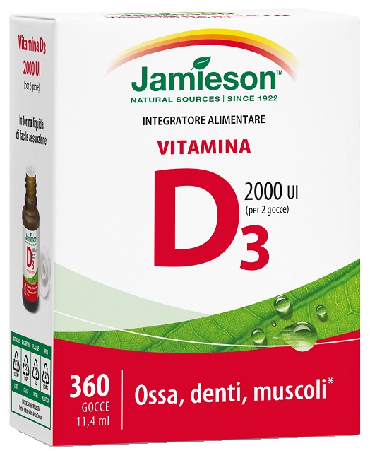 JAMIESON VITAMINA D GOCCE 11,4 ML - Farmafamily.it
