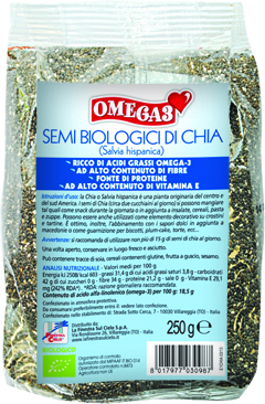 FSC OMEGA 3 SEMI DI CHIA BIO AD ALTO CONTENUTO DI FIBRA 250 G - Farmafamily.it
