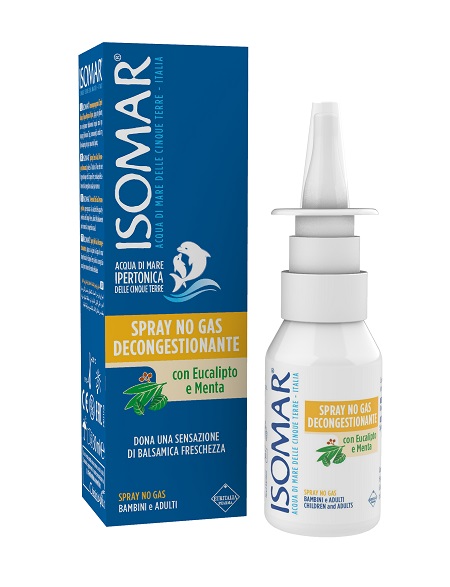 ISOMAR SOLUZIONE ACQUA MARE NASO IPERTONICA NASO SPRAY DECONGESTIONANTE 30 ML - Farmafamily.it
