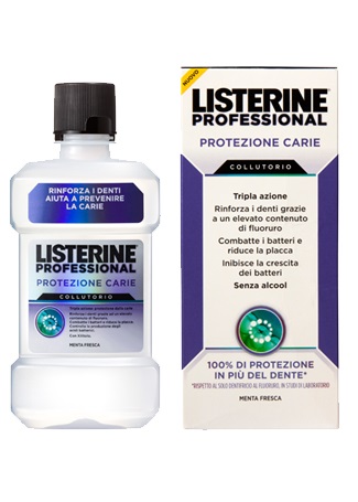 LISTERINE PROFESSIONAL PROTEZIONE CARIE 250 ML - Farmafamily.it