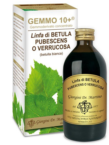 GEMMO 10+ BETULLA B LINFA 200 ML LIQUIDO ANALCOLICO - Farmafamily.it