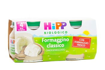 HIPP BIO OMOGENEIZZATO FORMAGGINO CLASSICO 2X80 G - Farmafamily.it
