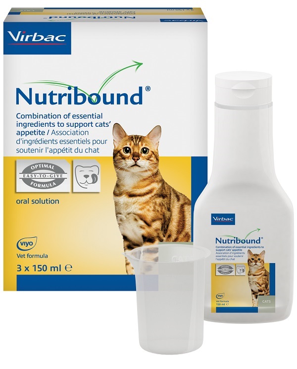 NUTRIBOUND SOLUZIONE ORALE APPETIBILE PER GATTO 3 FLACONI DA 150 ML - Farmafamily.it