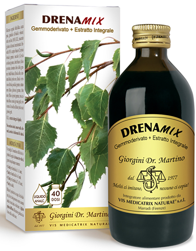 DRENAMIX GEMMODERIVATO + ESTRATTO INTEGRALE SENZA ALCOOL 200 ML 40 DOSI - Farmafamily.it