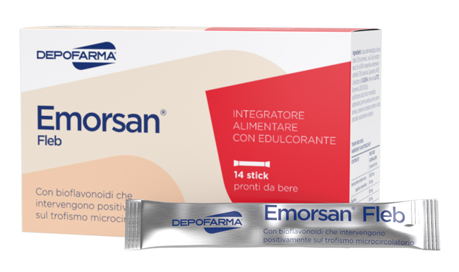 EMORSAN FLEB 14 STICK PACK DA 15 ML - Farmafamily.it