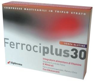 FERROCIPLUS 30 24 COMPRESSE MASTICABILI - Farmafamily.it