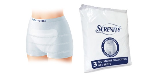 MUTANDINA A RETE PER INCONTINENZA SERENITY PANTY COMFORT XL 3 PEZZI - Farmafamily.it