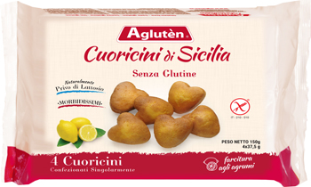 AGLUTEN CUORICINI DI SICILIA 4 X 37,5 G - Farmafamily.it