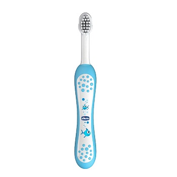 CHICCO SPAZZOLINO PRIMI DENTI DA LATTE AZZURRO 6-36 MESI - Farmafamily.it