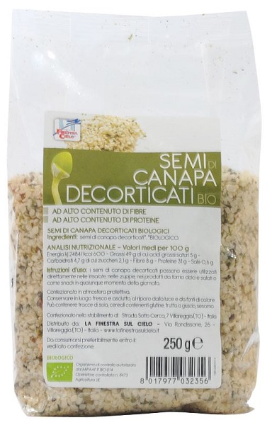 FSC SEMI DI CANAPA DECORTICATI BIO AD ALTO CONTENUTO DI FIBRA 250 G - Farmafamily.it