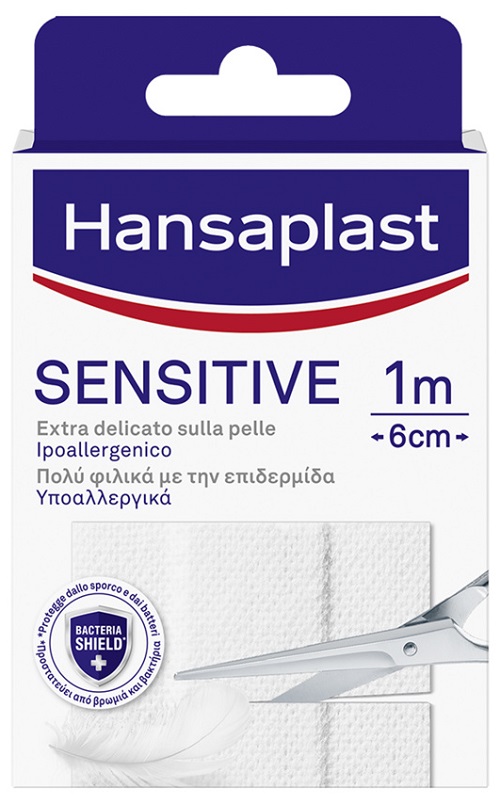 HANSAPLAST STRISCIA SENSITIVE PRETAGLIATA 1X6CM 10 PEZZI - Farmafamily.it