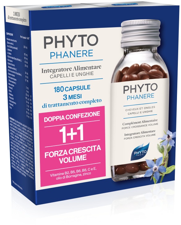 PHYTO PARIS PHYTOPHANERE INTEGRATORE ALIMENTARE CAPELLI/UNGHIE 90+90 CAPSULE - Farmafamily.it