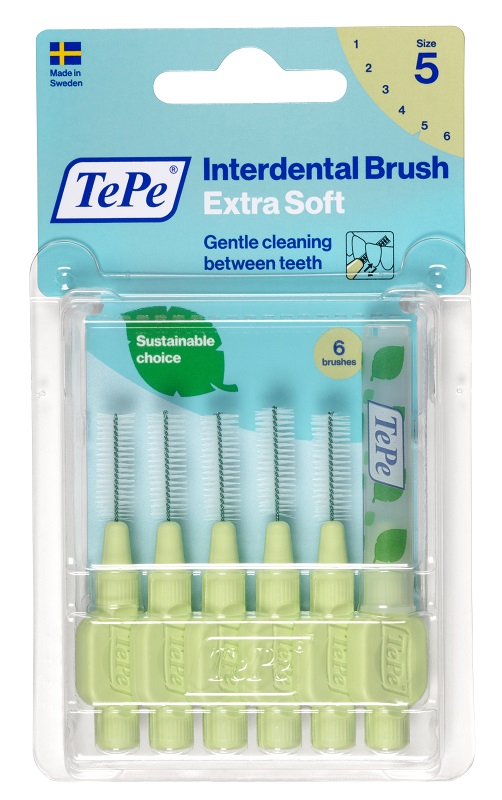 TEPE SCOVOLINO XSOFT VERDE 0,8MM 6 PEZZI - Farmafamily.it