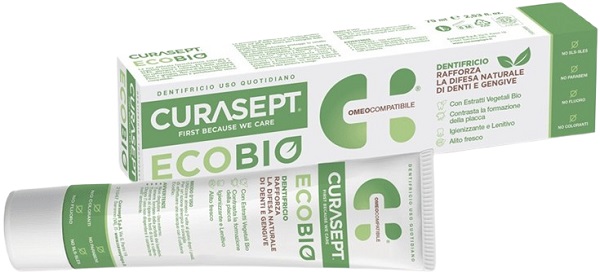 CURASEPT PHARMADENT ECOBIO DENTIFRICIO 75 ML - Farmafamily.it
