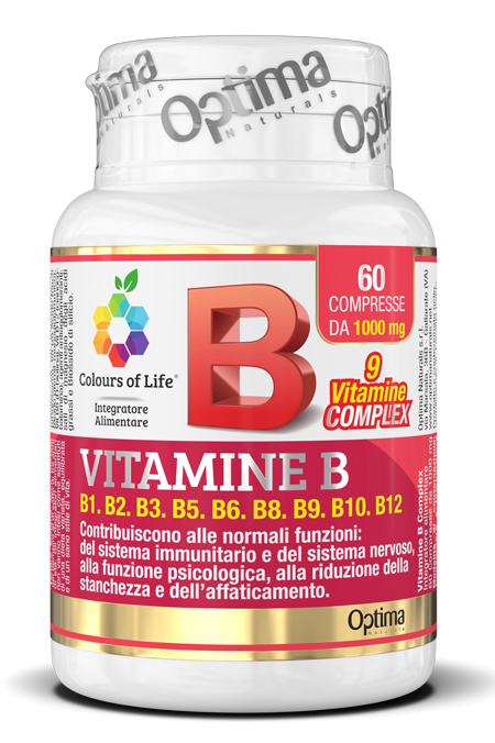 COLOURS OF LIFE VITAMINE B COMPLEX 60 COMPRESSE 1000 MG - Farmafamily.it