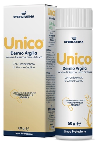 UNICO DERMO ARGILLA POLVERE SENZA TALCO 50 G - Farmafamily.it
