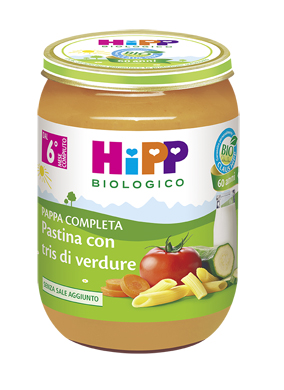 HIPP BIO HIPP BIO PAPPA PRONTA PAST TRIS DI VERDURE 190 G - Farmafamily.it