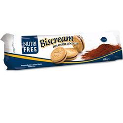NUTRIFREE BISCREAM CON CREMA AL CACAO 125 G - Farmafamily.it