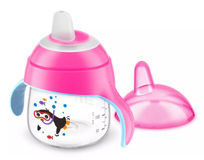 AVENT TAZZA CON BECCUCCIO DECORATA NERO 200 ML - Farmafamily.it