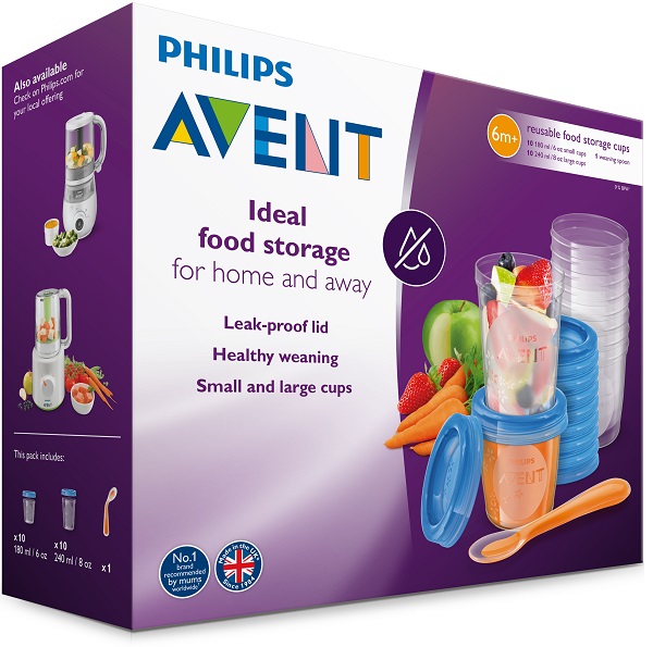 AVENT SET 10 VASETTI CONSERVALATTE 180ML + 10 VASETTI CONSERVALATTE 240ML + 20 COPERCHI + CUCCHIAINO - Farmafamily.it