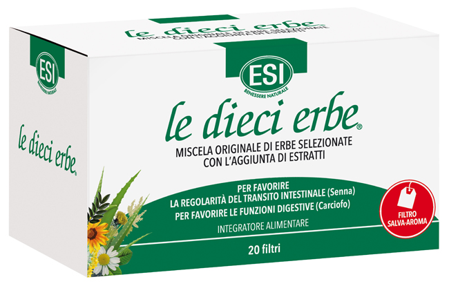 ESI LE DIECI ERBE TISANA 20 FILTRI - Farmafamily.it