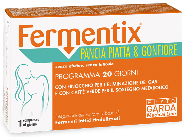 FERMENTIX PANCIA PIATTA E GONFIORE 20 COMPRESSE - Farmafamily.it