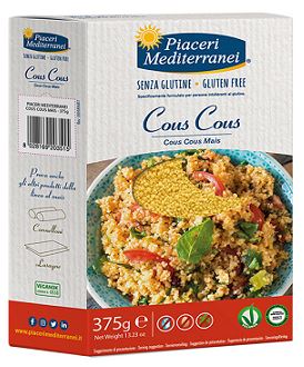 PIACERI MEDITERRANEI COUS COUS MAIS 375G - Farmafamily.it
