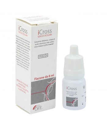 ICROSS GOCCE OCULARI SOLUZIONE OFTALMICA ACIDO IALURONICO CROSS-LINKATO 0,2% 8 ML - Farmafamily.it
