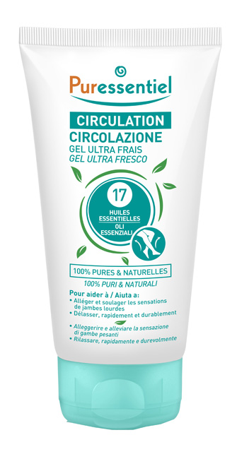 PURESSENTIEL GEL ULTRA FRESCO CIRCOLAZIONE 17 OLI ESSENZIALI 125 ML - Farmafamily.it