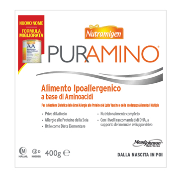 NUTRAMIGEN PURAMINO BARATTOLO 400 G - Farmafamily.it