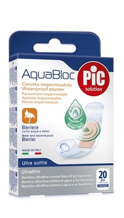 CEROTTO PIC AQUABLOC 19X72MM ANTIBATTERICO 20 PEZZI - Farmafamily.it