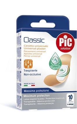 CEROTTO PIC CLASSIC 25X72 MM 10 ANTIBATTERICO 10 PEZZI - Farmafamily.it