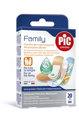CEROTTO PIC STRIP FAMILY 20 PEZZI ANTIBATTERICO CON TAMPONE - Farmafamily.it