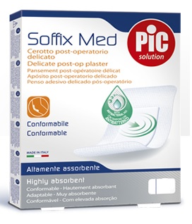 CEROTTO PIC SOFFIX MED IN TNT CON TAMPONE CENTRALE ASSORBENTE STERILE MONOUSO 30X10 CM STERILI ANTIBATTERICO 3 PEZZI - Farmafamily.it