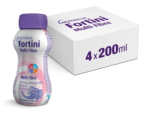 FORTINI MULTI FIBRE GUSTO FRAGOLA 200 ML - Farmafamily.it