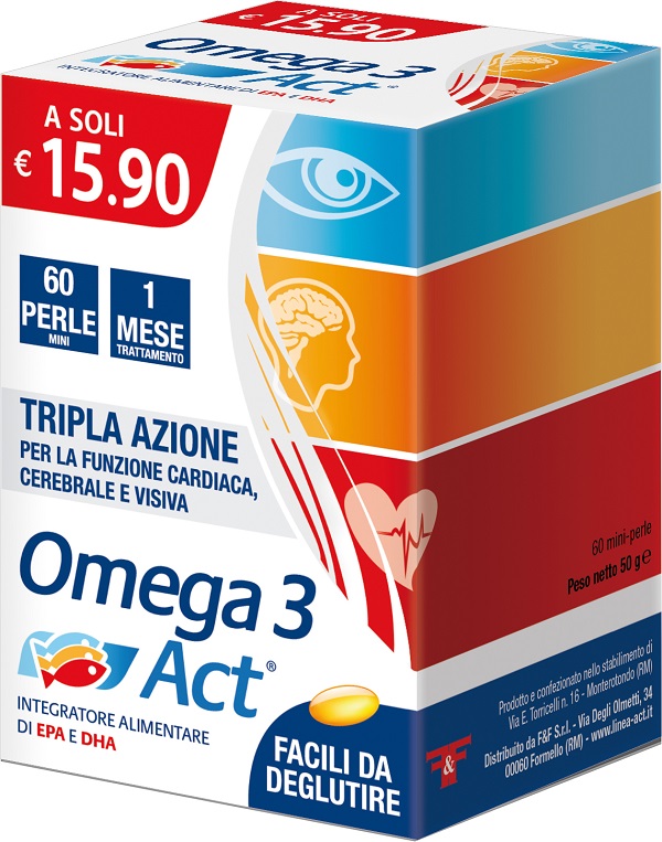 OMEGA 3 ACT 540MG 60 PERLE MINI - Farmafamily.it