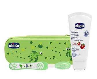CHICCO SET DENTALE VERDE CON FLUORO - Farmafamily.it