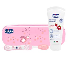 CHICCO SET DENTALE ROSA CON FLUORO - Farmafamily.it