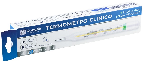 TERMOMETRO CLINICO ECOLOGICO SENZA MERCURIO 1 PEZZO MEDICARE - Farmafamily.it