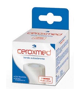 BENDA ELASTICA AUTOADERENTE CEROXMED 4 X 400 CM 1 PEZZO - Farmafamily.it