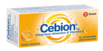 CEBION EFFERVESCENTI VITAMINA C ARANCIA 10 COMPRESSE - Farmafamily.it