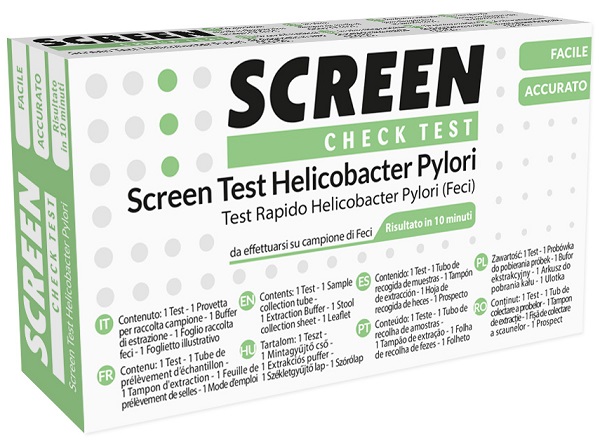 SCREEN TEST RAPIDO ANTIGENI HELICOBACTER PYLORI FECI UMANE - Farmafamily.it